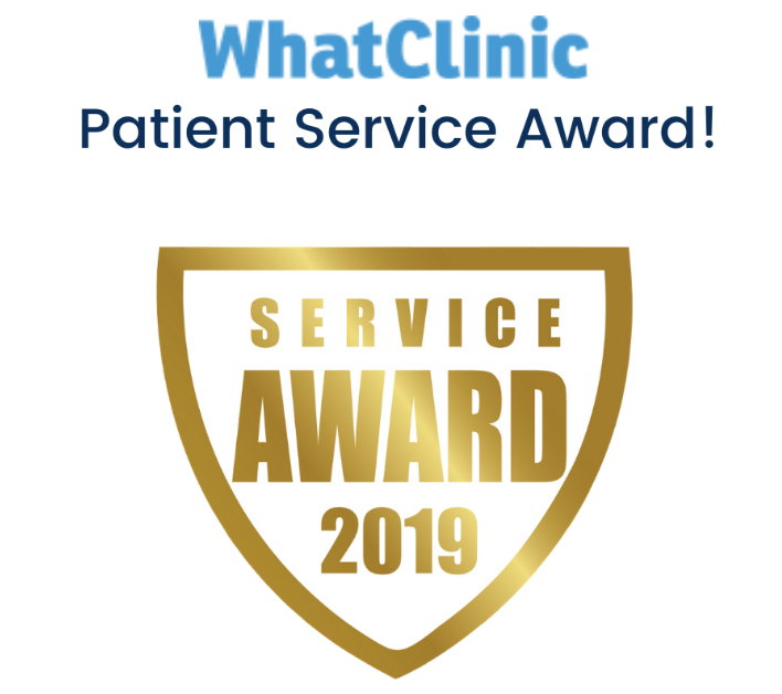 What Clinic Patient Service Award Badge | Harley Street Dermatology Clinic